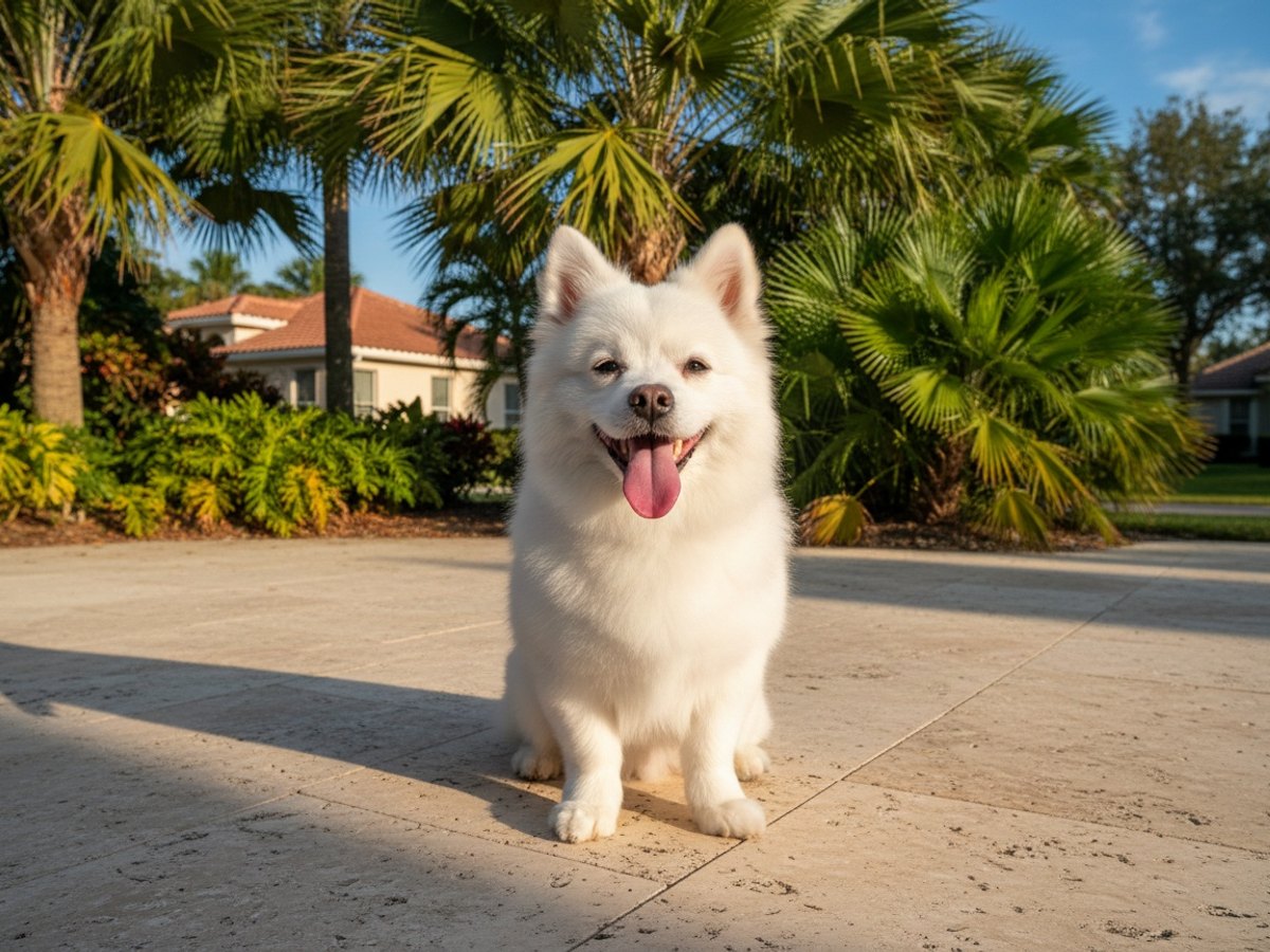 Happy, well-cared-for dog